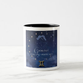Em Dois Tons Zodíaco - Gêmeos - Caneca de Café