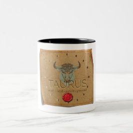 Em Dois Tons Zodíaco - Touro - Caneca de Café