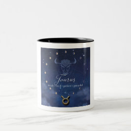 Em Dois Tons Zodíaco - Touro - Caneca de Café
