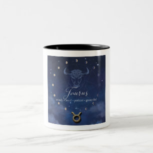 Em Dois Tons Zodíaco - Touro - Caneca de Café