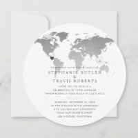 Em Home Reception World Map Tema Viagem Convidar