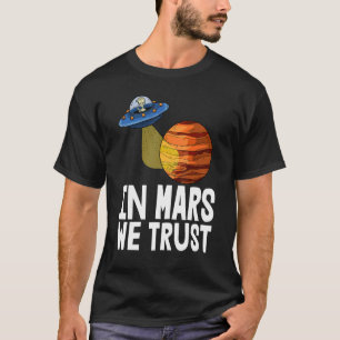 Em Marte, Trus Youth Viagem Space Camisetas Plane 