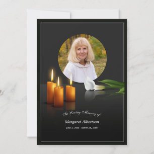 Em memória do Cartões de agradecimentos plano foto