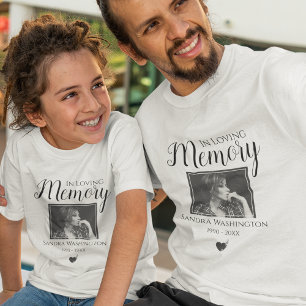 Em Memória Querida Camiseta de Serviço Memorial