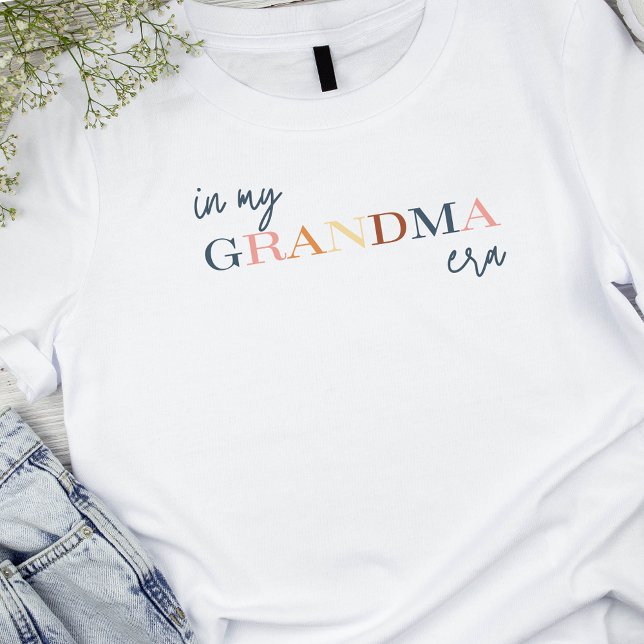 Em Minha Vovó Era, Citação Personalizável De Camis (In My Grandma Era Quote Customizable Name T-Shirt Tri-Blend Shirt
)