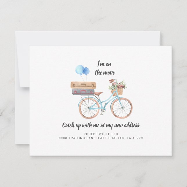 Em Mover Novo Endereço Boho Movendo Anúncio (Frente)