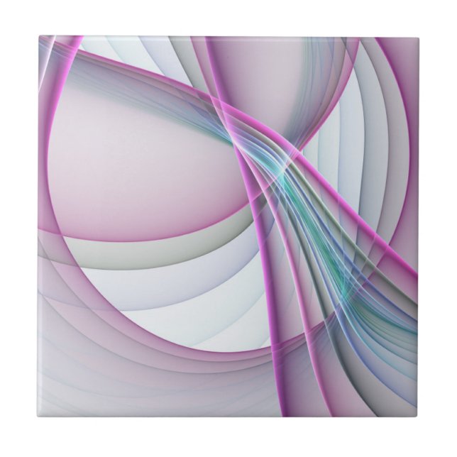 Em Movimento, Arte Fractal Abstrata Colorida Moder (Frente)