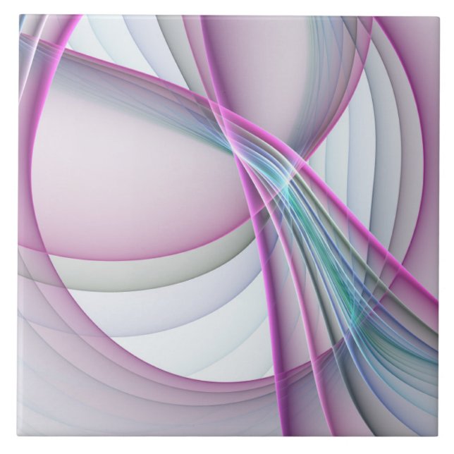 Em movimento, Arte Fractal Colorida Abstrato Moder (Frente)