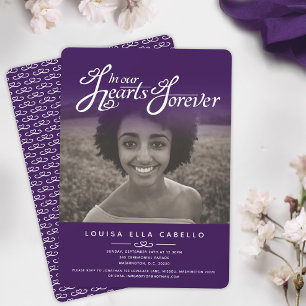 Em nossos convites roxos fúnebres da foto dos