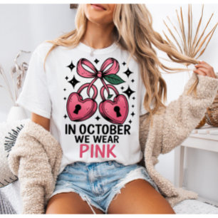 Em outubro usamos camisa rosa, conscientização sob