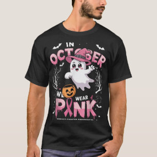 Em outubro Vestimos Camisa Rosa Ghost Cancer