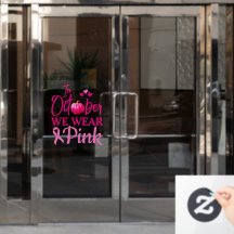Em outubro, Vestimos O Linho Rosa Da Janela