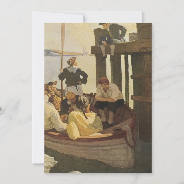 Em Queen's Ferry por NC Wyeth, Piratas Antigos (Frente)