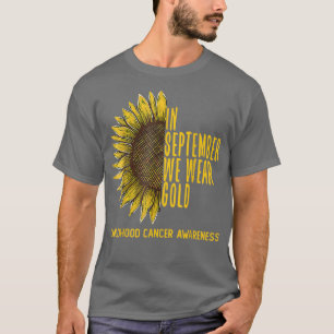 Em setembro Vestimos Camisa Dourada Cancer A