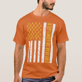 Em setembro Vestimos Camisa Dourada Cancer A