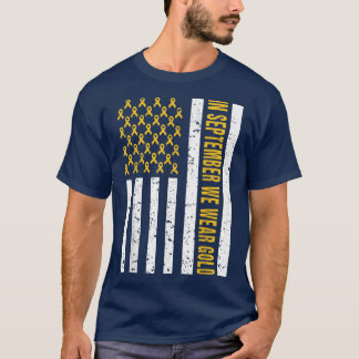 Em setembro Vestimos Camisa Dourada Cancer A