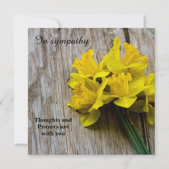 Em Simpatia Cartão de Saudação Simples (Frente)