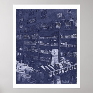 Em stock vintage art poster