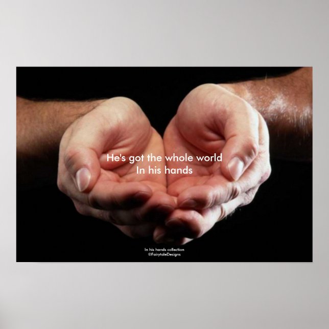 Em suas mãos Poster (Frente)