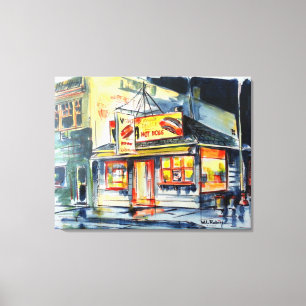 Em Tela 36" x28" no impressão encarnado da aguarela do