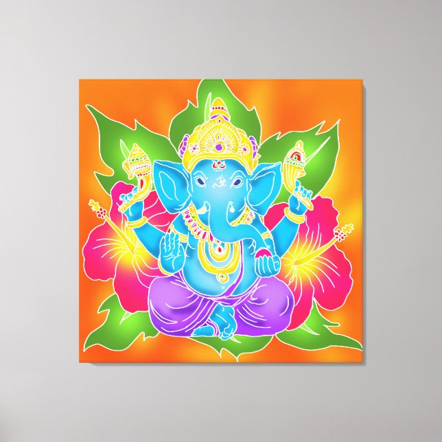 Em Tela 3FT x 3FT GANESH WALL GRAPHIC batik Impressão (Frente)
