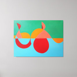 Em Tela A Impressão de Arte Moderna da Chave de Sol Laranj