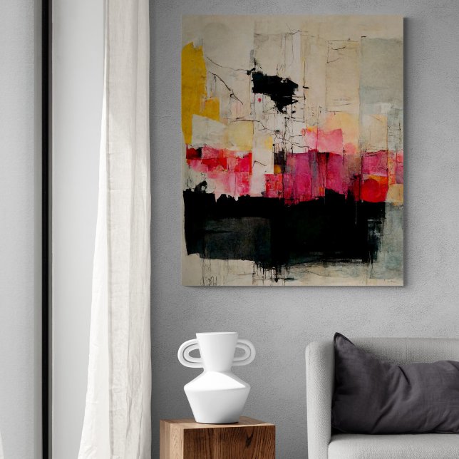 Em Tela Abstrato Pintando "pântano Primavera". Impressão d (Criador carregado)