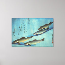 Em Tela Ai (Trout) - Impressão de Peixe Japonês Colorido d