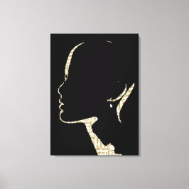 Em Tela Arte Silhueta de Impressão de jornal