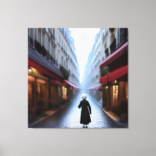 Em Tela Avó bonita na Impressão de Paris