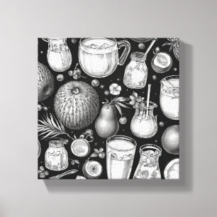 Em Tela Bebidas saudáveis Impressão Novelty: Arte de Pared