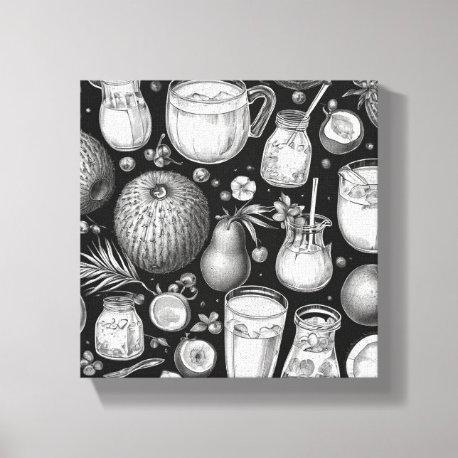 Em Tela Bebidas saudáveis Impressão Novelty: Arte de Pared (Frente)