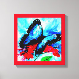 Em Tela Beijos de borboleta impressão