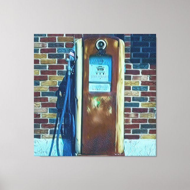 Em Tela Bomba de Gás Vintage Impressão (Frente)