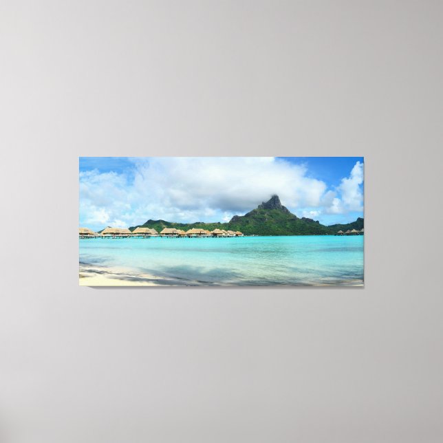 Em Tela Bora Bora panorama impressão (Frente)