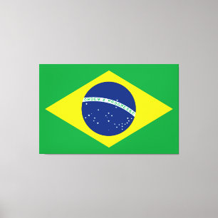 Em Tela Brasil: Bandeira Impressão de Telas Esticadas
