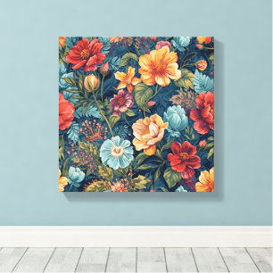 Em Tela Buquê de Jardim Inglês - Impressão de Arte de Muro
