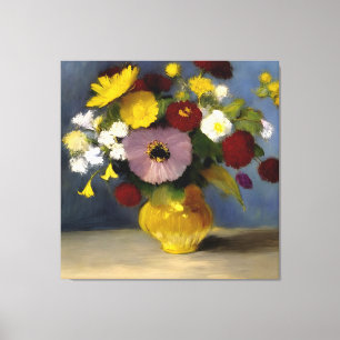 Em Tela Calm Watercolor Flower Impressão