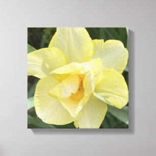 Em Tela cinza por um dia Impressão Floral Amarela
