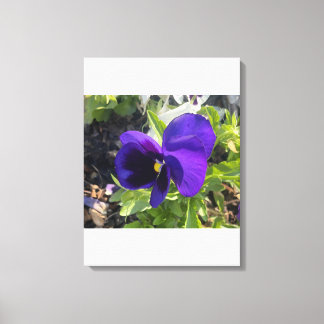 Em Tela cinza por um dia Impressão Floral Azul