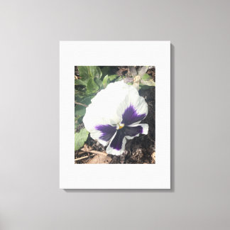 Em Tela cinza por um dia Impressão Floral Branca