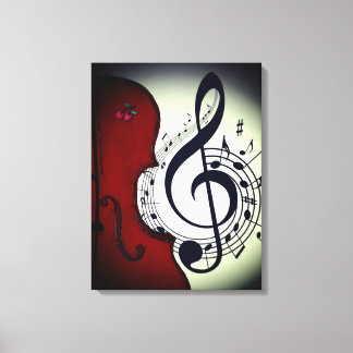 EM TELA CLASSY CELLO ROCKABILLY ART IMPRESSÃO