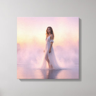 Em Tela Dama das Brumas — Impressão de Arte Horizonte Calm