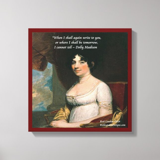 Em Tela Dolly Madison e Famous Onde vou Citar Impressão (Frente)