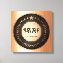 Em Tela EDITÁVEL DO Campeão de Bronze IMPRESSÃO DIY MEDAL 
