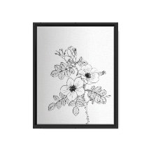 Elegante Impressão de Arte Floral - Botânica Minim
