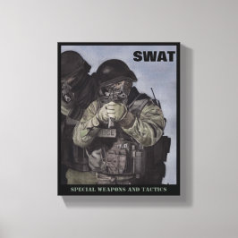 Em Tela Equipe da SWAT Impressão de Polícia Original Water