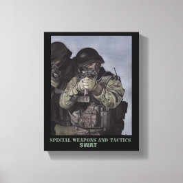 Em Tela Equipe da SWAT Impressão de Polícia Original Water