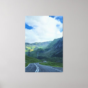 Em Tela Estrada Transfagarasan – Impressão da Montanha dos