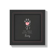 Estrela Negra Luz Rosa Impressão de Pata de Cachor